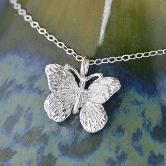 Jewel Tie 925 Sterling Silver Polished Butterfly Pendant Charm Jewel Tie 925 Sterling Silver Polished Butterfly Pendant Charm