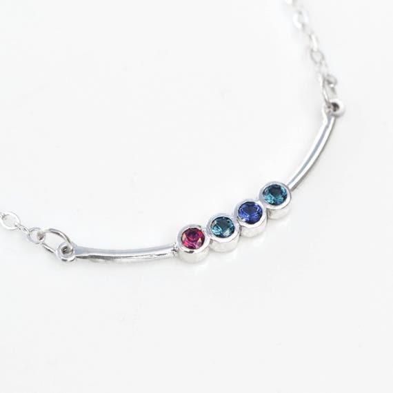 mothers day birthstone necklace etsy