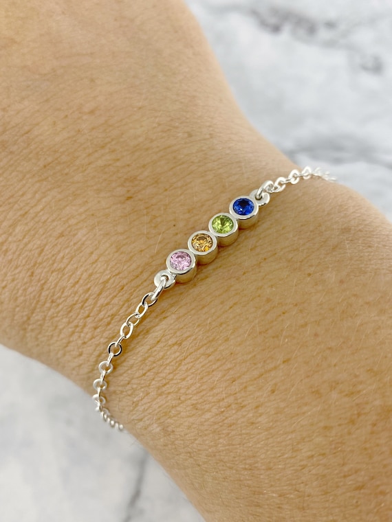 mother's day bracelets with birthstones