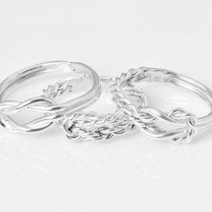 Promise Ring, Love Knot Ring, Infinity Knot Ring, Knot Promise Ring, Thumb Ring, Silver Ring, Tie the Knot Ring twisted/twisted