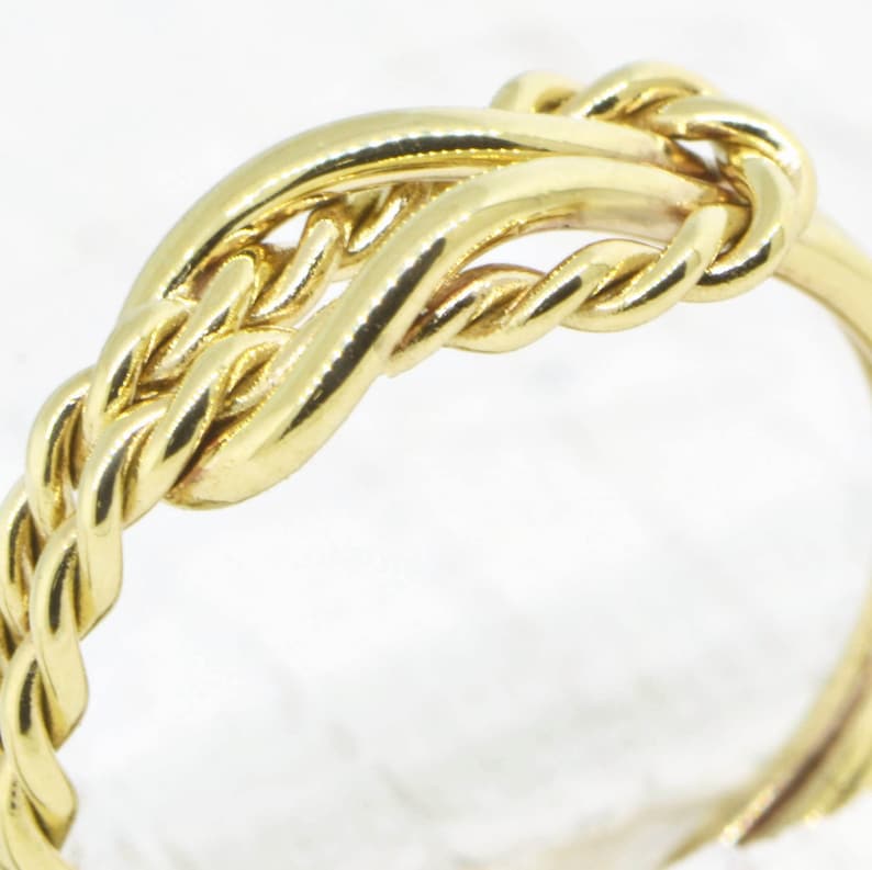 Yellow Gold Infinity Knot Ring