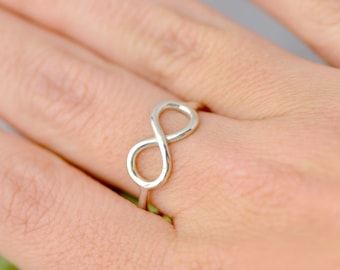 Infinity Ring, Promise Ring, Friendship Ring, Infinity Jewelry, Thumb Ring, Eternity Ring, Infinity Symbol,