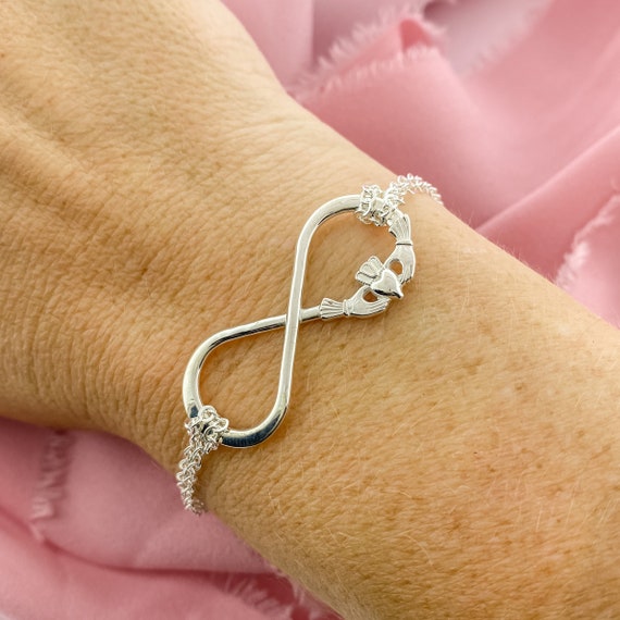 Buy Sterling Silver Infinity Bracelet, Tiny Infinity Bracelet, Silver Infinity  Bracelet, Mini Infinity Bracelet, 925 Sterling, Gift for Her 0261 Online in  India - Etsy