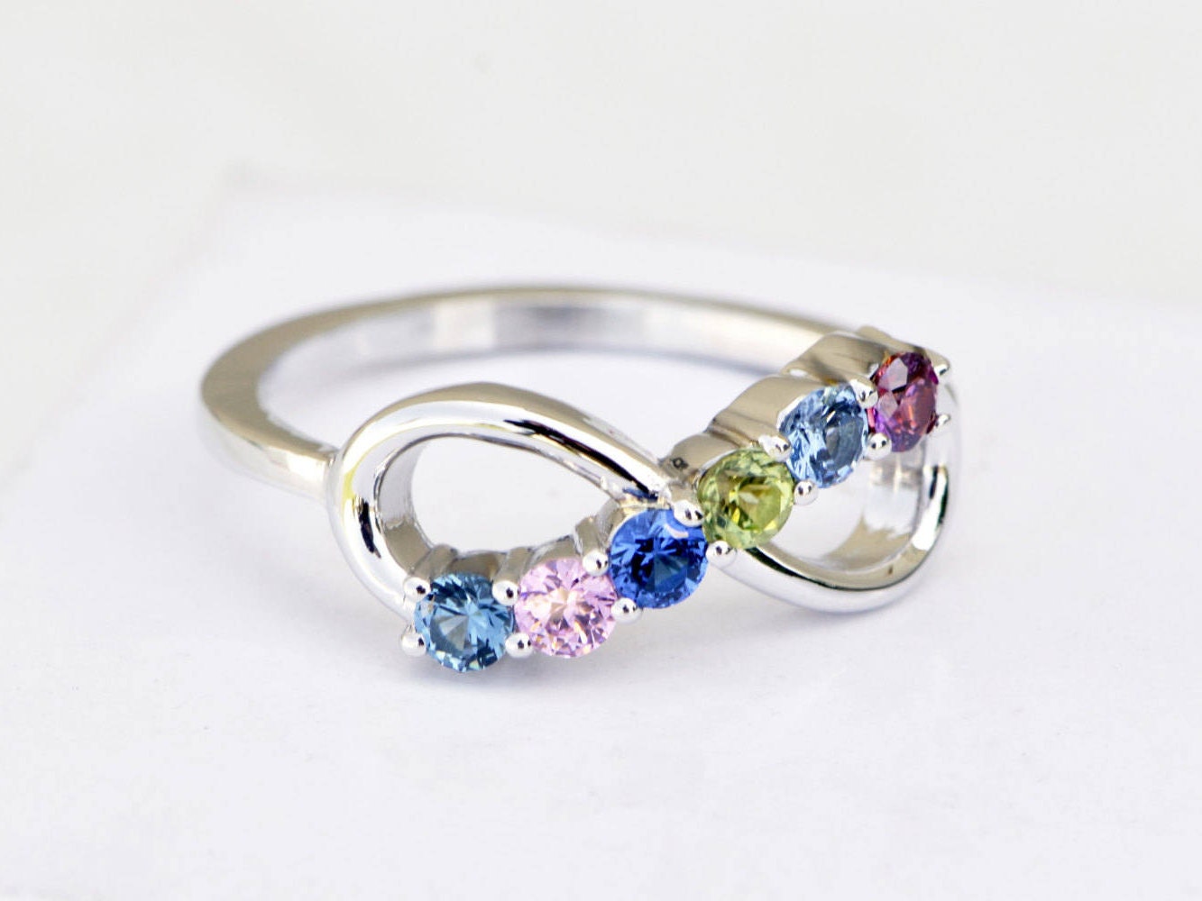Family Birthstone Ring for Mom Mothers Ring with Kids Etsy Nederland