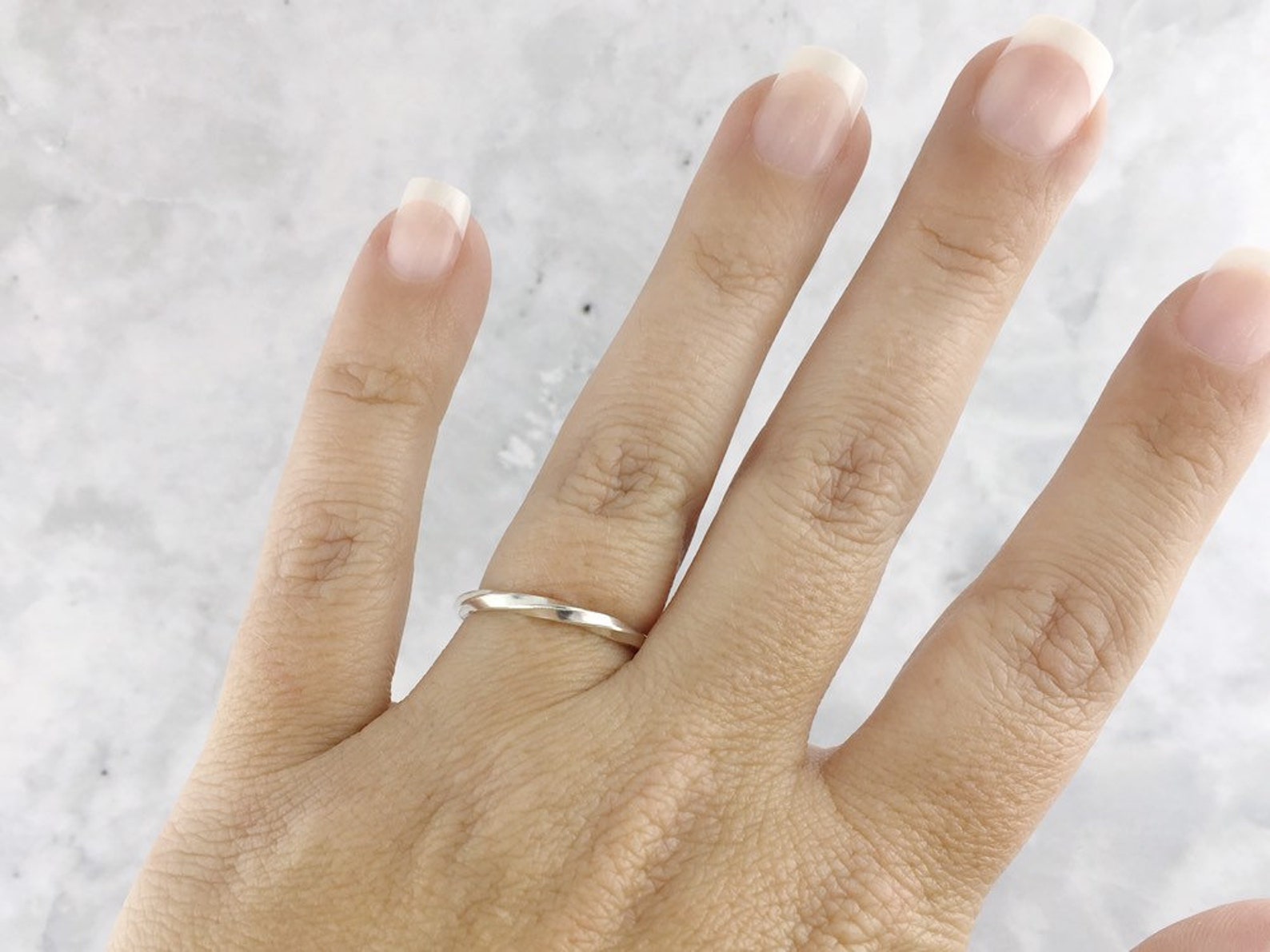 Daumen-Ring für Frauen verdreht Silber Ring für sie einfache | Etsy