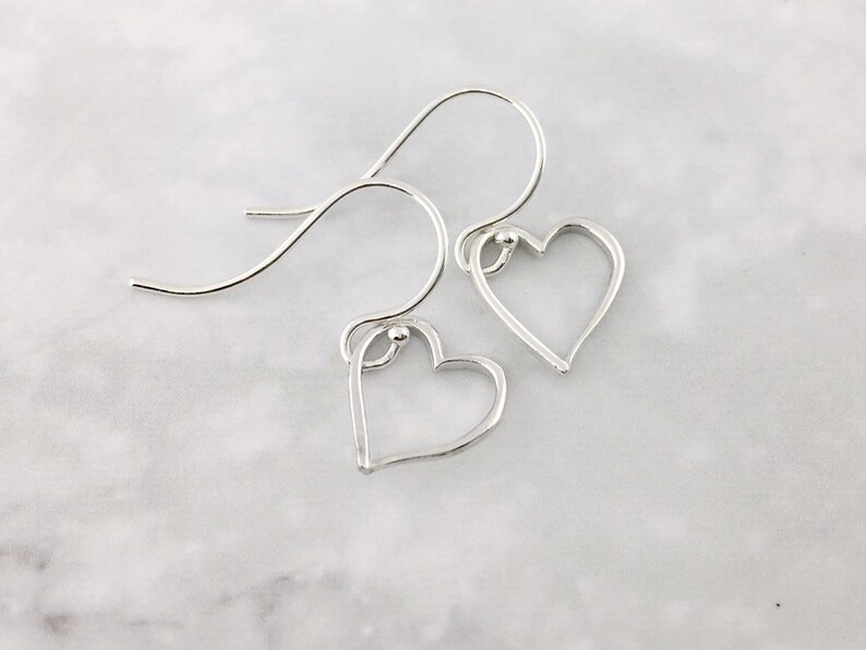 Heart Earrings Valentine/'s Day Gift Heart Dangles Heart Jewelry