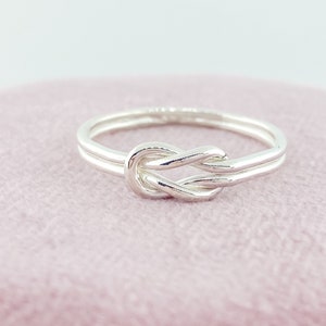 Promise Ring, Love Knot Ring, Infinity Knot Ring, Knot Promise Ring, Thumb Ring, Silver Ring, Tie the Knot Ring image 9