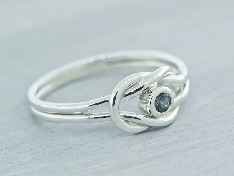 April Birthstone Ring Sterling Silver Purity Ring Promise - Etsy