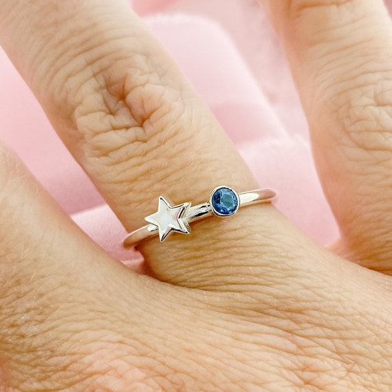 Sterling silver december birthstone best sale rings
