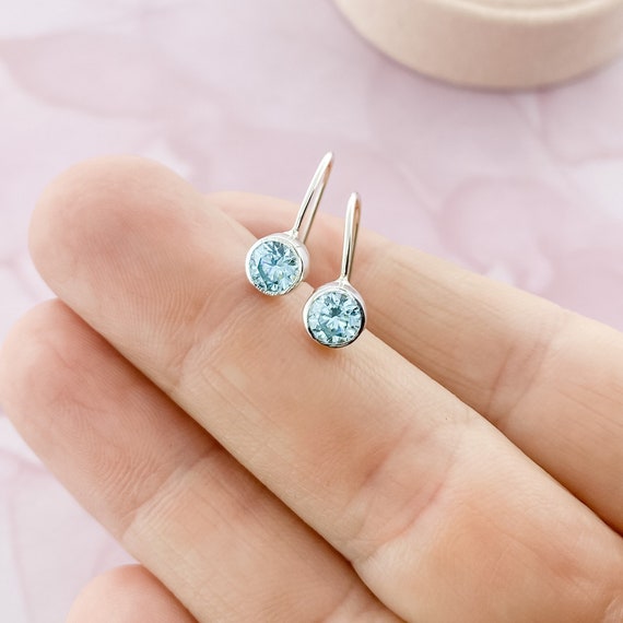 March birthstone studs March birthstone studs