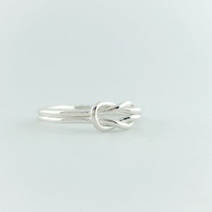 Promise Ring, Love Knot Ring, Infinity Knot Ring, Knot Promise Ring, Thumb Ring, Silver Ring, Tie the Knot Ring image 10