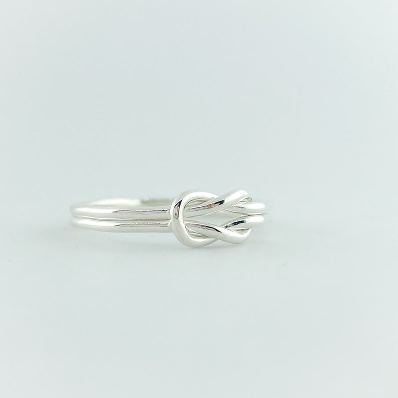 Promise Ring, Love Knot Ring, Infinity Knot Ring, Knot Promise Ring, Thumb Ring, Silver Ring, Tie the Knot Ring image 10