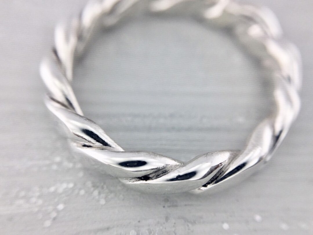Twisted Ring Braided Ring Band Groom's Ring Thumb Ring - Etsy