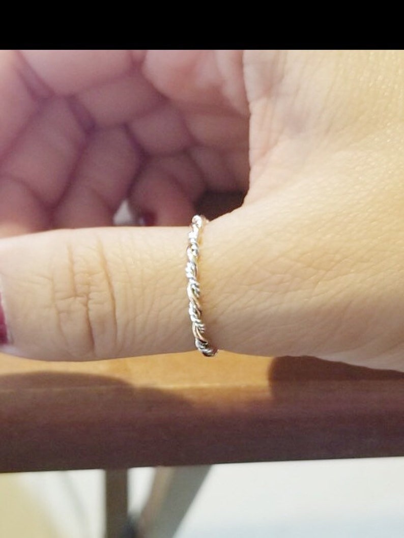 Zwei Ton-Ring Daumen-Ring für Frauen Twist-Ring Stapeln | Etsy