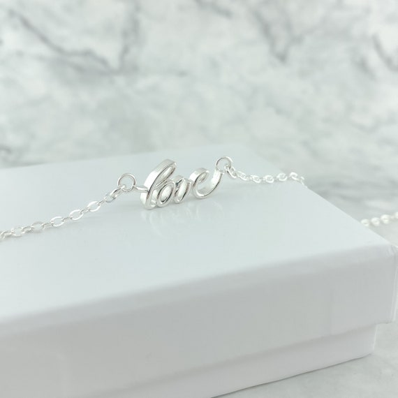 Love script hotsell bracelet