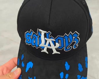 Cappellino snapback Dandy Hats Angel Azul, Slouchy Gorra Belica
