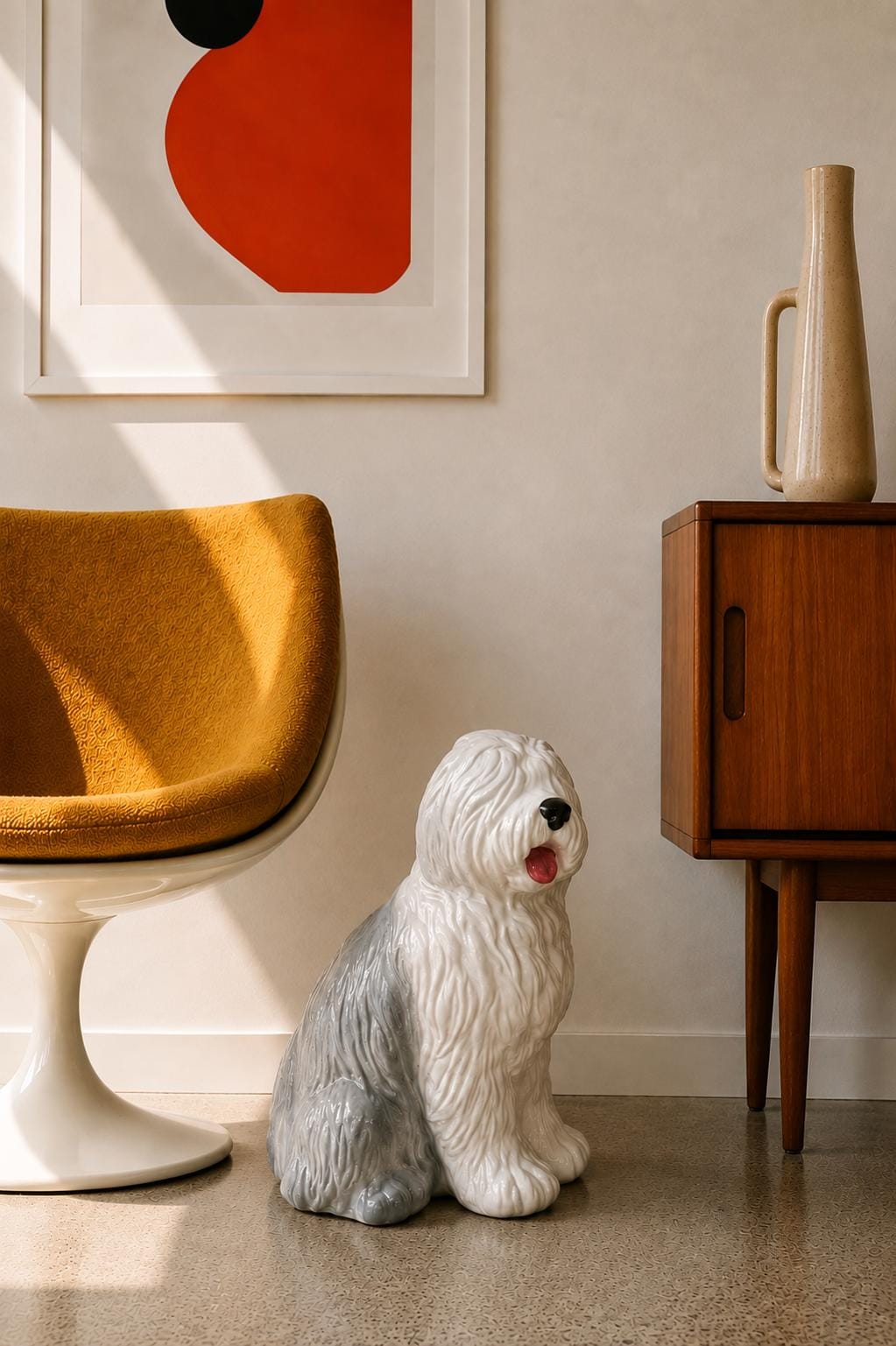 Ceramic Old English Sheepdog - Etsy