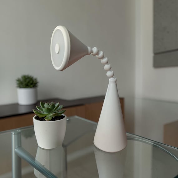 IKEA Fryebo | Rzadka niebieska lampa biurkowa z gęsią szyją
