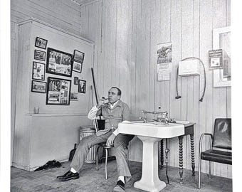 Impression originale de Laurence Pacilio « Joe le barbier » (datée et signée 1973)