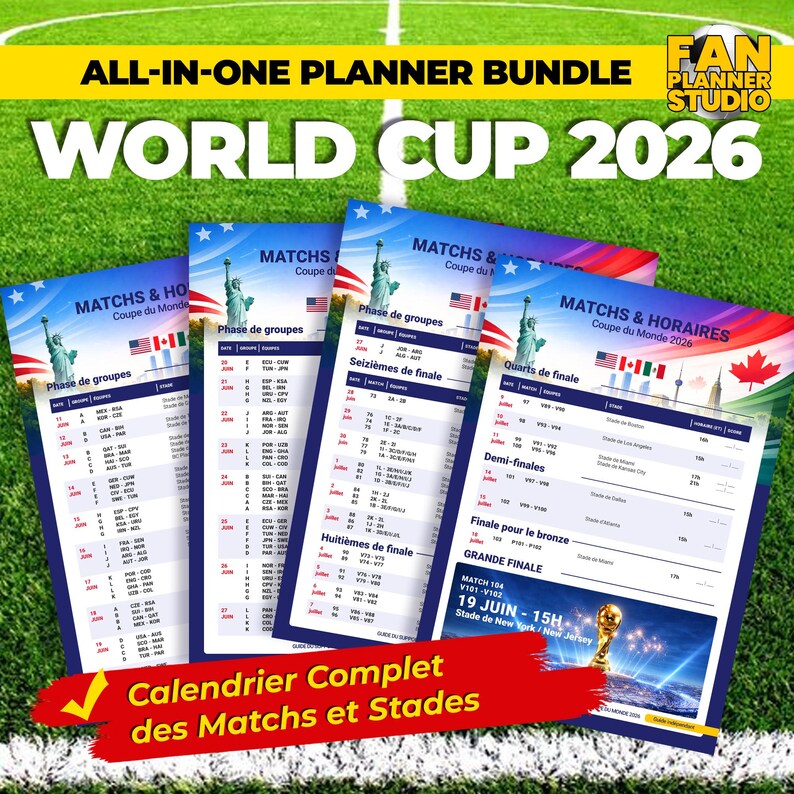2026 World Cup Football Planner | Tournament Tracker and Soccer Fan