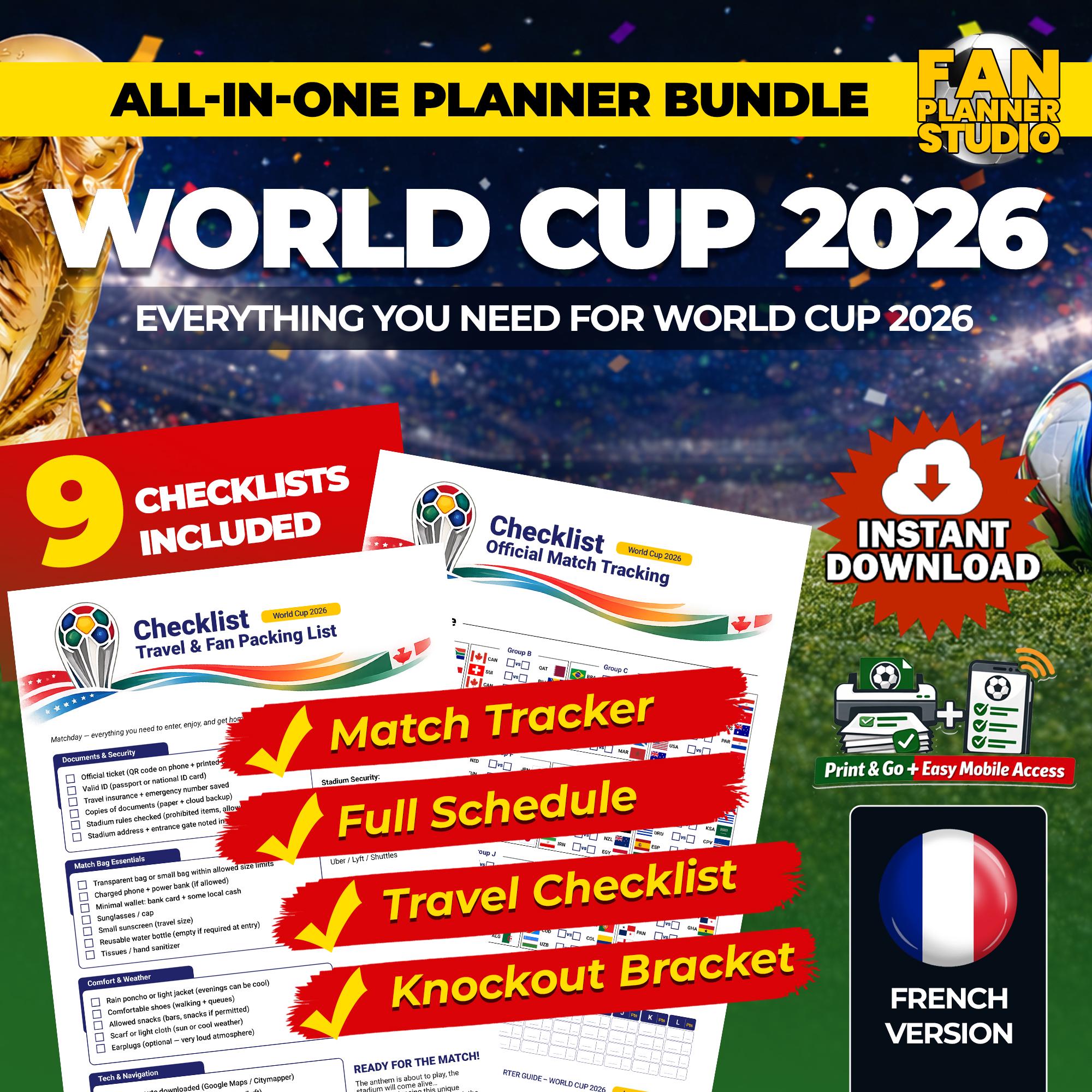2026 World Cup Football Planner | Tournament Tracker and Soccer Fan