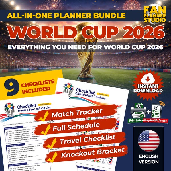 World Cup Wall Planners 2026 - Etsy UK