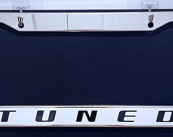Tuned Stainless Steel License Plate Frame