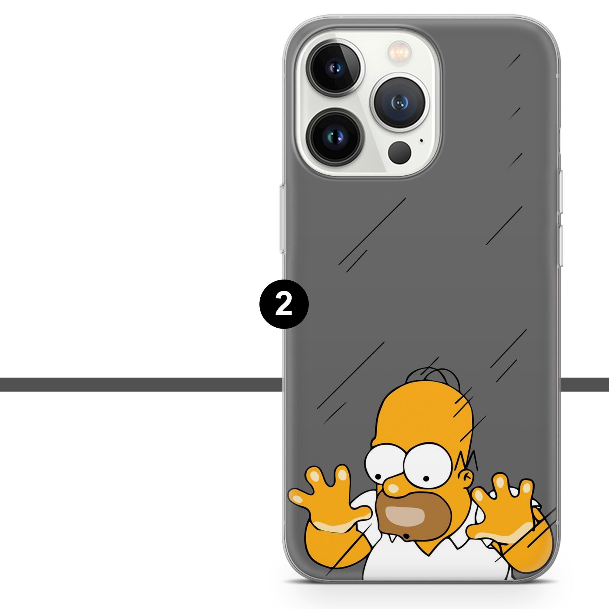 Funny Simpsons Phone Case Homer Cover for iPhone 17, 16pro, 15, 14, 13 ...