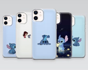Cute Stitch Phone Case Cartoon Cover for iPhone 17, 16Pro, 15, 14, 13, 12, Samsung S25, S24, S23, S22, A16, A56, A55, Pixel 10Pro, 9Pro