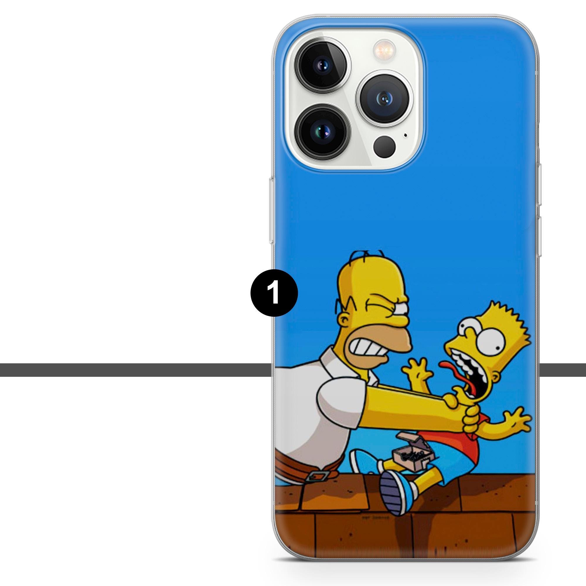 Funny Simpsons Phone Case Homer Cover for iPhone 17, 16pro, 15, 14, 13 ...