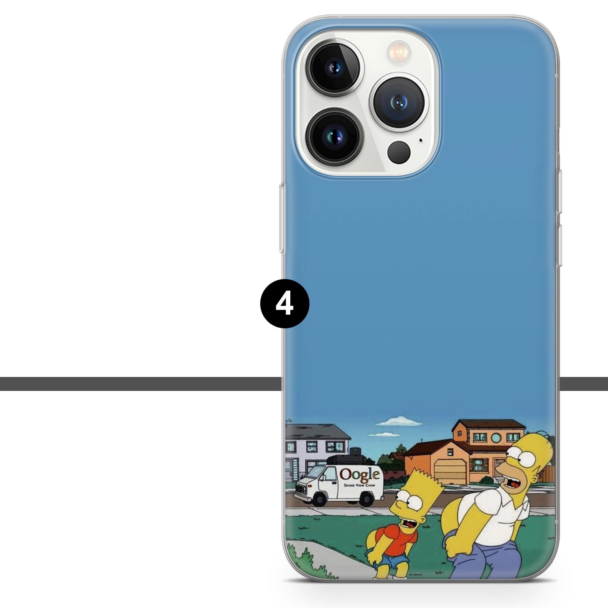 Funny Simpsons Phone Case Homer Cover for iPhone 17, 16pro, 15, 14, 13 ...