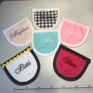 MamaMadison Custom Apron Options...Add A Lace Trimmed Monogrammed Pocket To Any Apron Purchase...APRON IS ADDITIONAL image 3