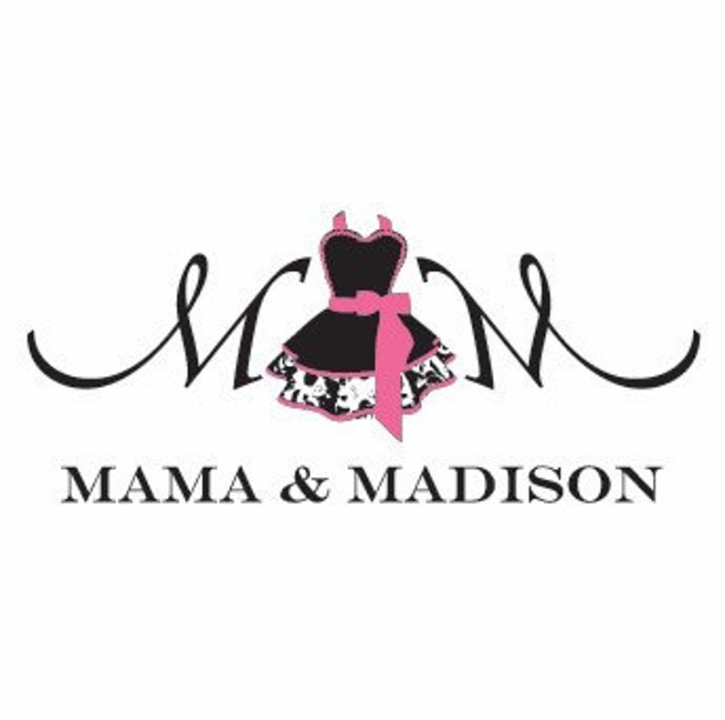 MamaMadison Custom Apron Options...Add A Lace Trimmed Monogrammed Pocket To Any Apron Purchase...APRON IS ADDITIONAL image 1