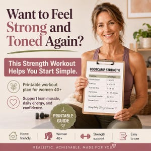 Bootcamp Strength Workout PDF, Trainer-Led Gym Program