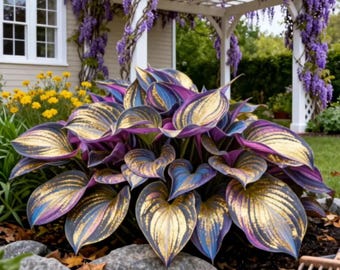 Midnight Blue Hosta Seeds – Plante vivace rare de jardin d'ombre, plus de 200 graines
