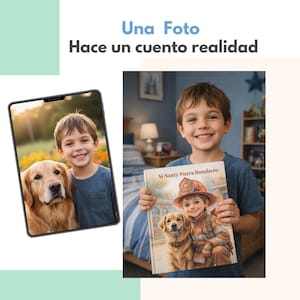 Cuento Personalizado Niños Si „Nombre” Fuera Bombero Libro Infantil para Colorear Actividades Cognitivas 3-6 Años