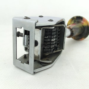 Vintage numbering machine / stamp from Europe