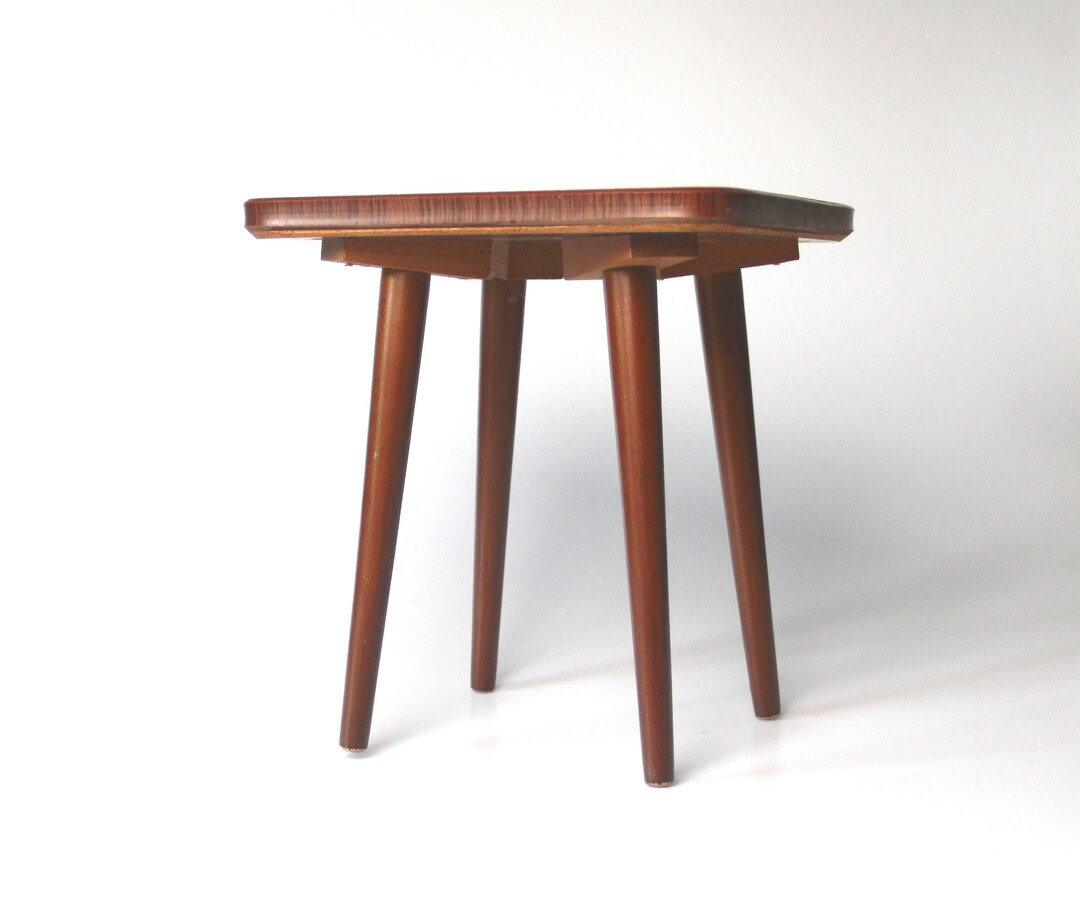 Mid Century Table Small Coffee Table 60s Plant Stand Etsy