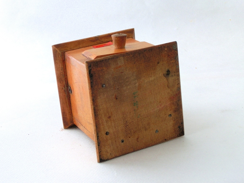 Vintage wooden coffee mill / grinder 60s image 5