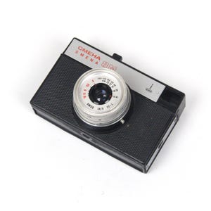 Vintage LOMO SMENA 8 M Kamera, klassische 35 mm manuelle Filmkamera, schwarze Ledertasche, Geschenk für Papa, Geschenksammlerkamera