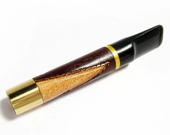 Exclusive Cigarette Holder Wooden Engraved Short Cigarette Holder. Handmade 3'' / Fits Regular Cigarettes Cigarette Holders.