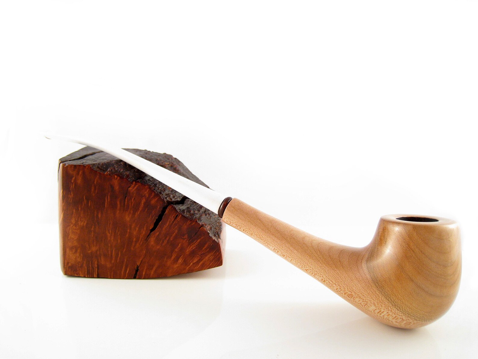 Lady Wooden Tobacco Pipe Engraved versailles. Long Etsy