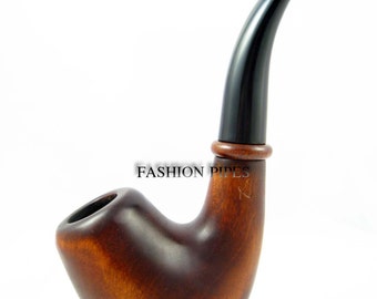 Collection Wood pipe Tobacco Smoking Pipes Carving Handmade. Wooden pipe Bent Designed for pipe smokers. Best Price in FPS