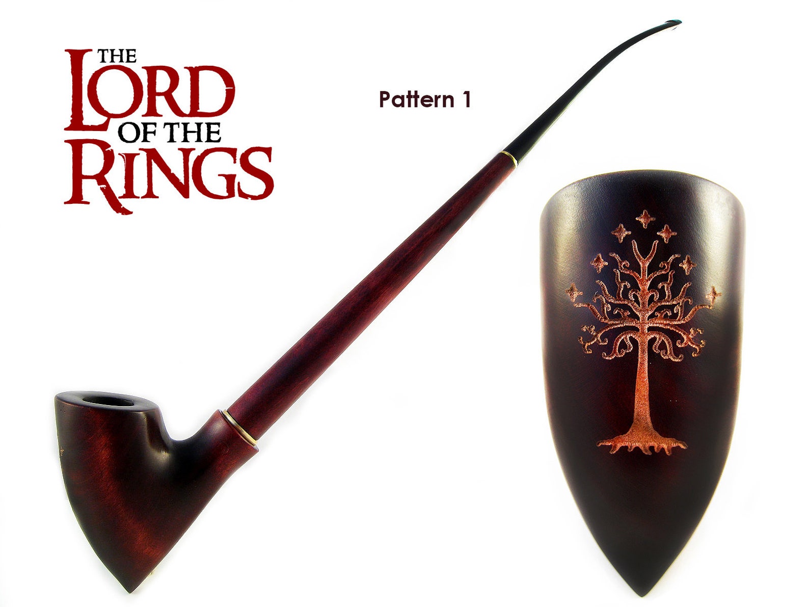 Wooden Gandalf Tobacco pipe Churchwarden Lord of The Rings Etsy