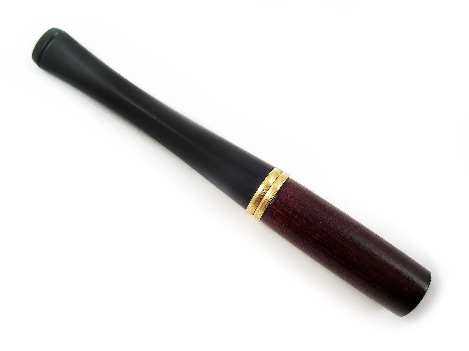 Wood & Metal Cigarette Holder Set. Short Cigarette Holders 3.5