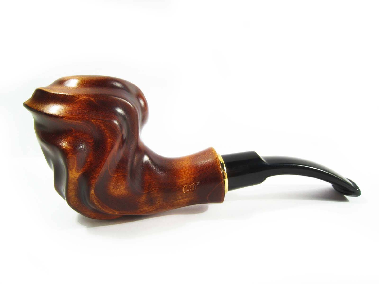 Qifengshop Ebony Smoking Pipe Tobacco Pipe Cigarette