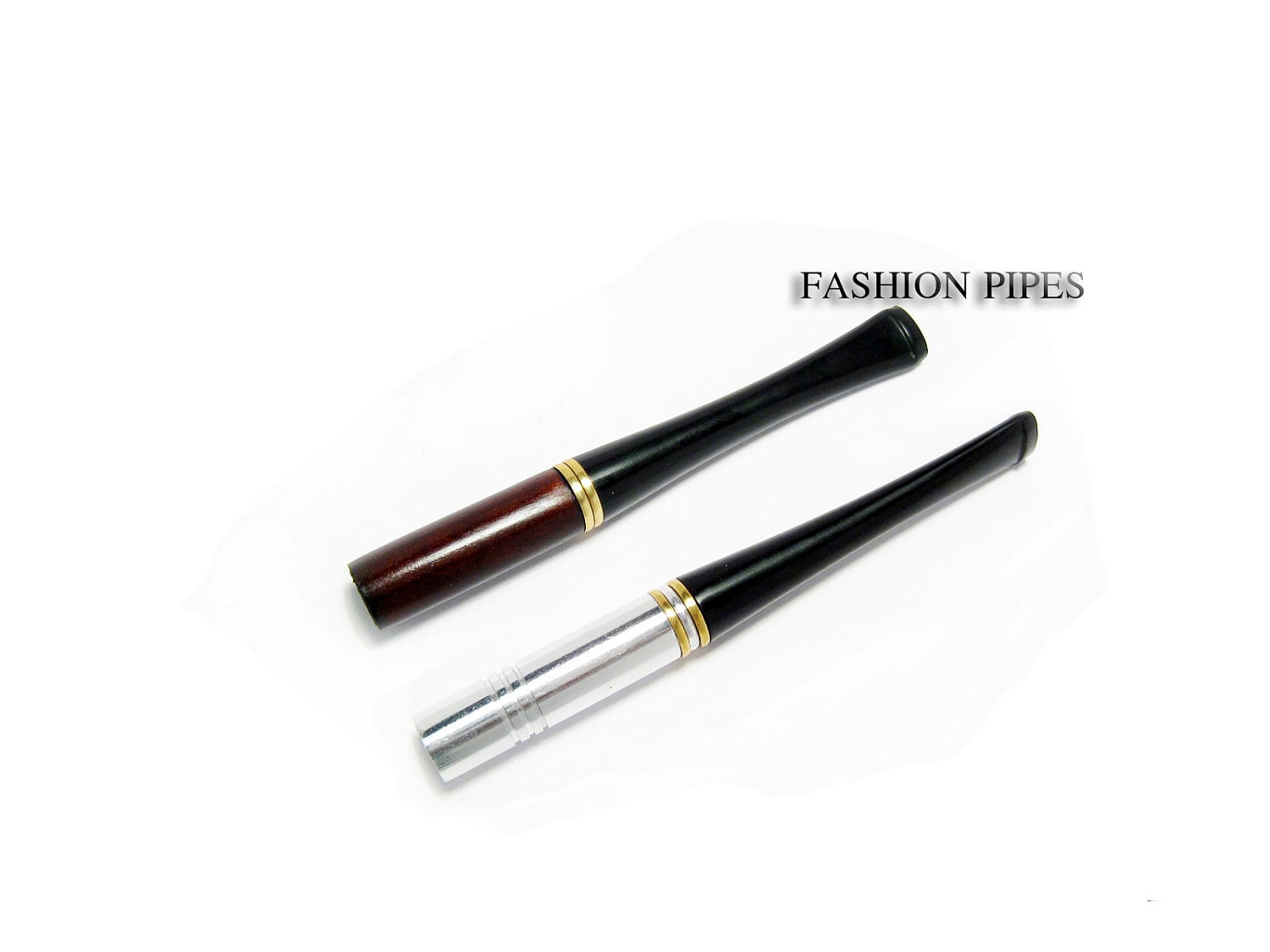 Wood & Metal Cigarette Holder Set. Short Cigarette Holders Etsy