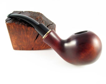 New Wooden pipe, Tobacco Pipe, Collection Smoking Pipes. HANDCRAFTED Wood Pipe - BALL. Designed for pipe smokers