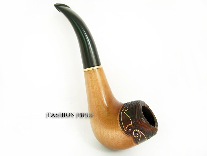 Unique Smoking Pipe/Pipes Tobacco pipe Wooden pipe inlaid for Etsy