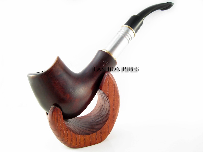 Collection Wooden Smoking Pipe-Tobacco pipepipes Handcrafted Exclusive Design Wooden Pipe Wood pipe SADDLE METAL /& Pouch Gift